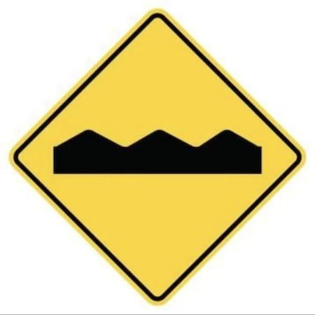 Accuform WARNING SIGN BUMPY 24 in X 24 in HIGH FRW317HP